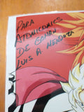 Dragon Ball Z Póster Laminado Firmado por Luis Alfonso Mendoza (Son Gohan Adulto)